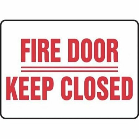 SAFETY SIGN FIRE DOOR  KEEP CLOSED MEXT578XT